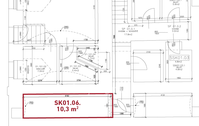 Prodej skladu 10,3 m2 v centru Prahy