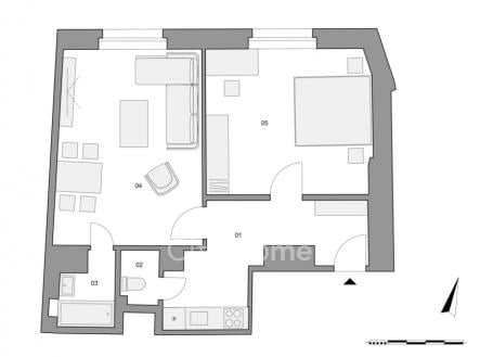 Prodej bytu, 2+kk, 56 m²