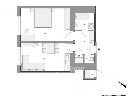 Prodej bytu, 2+kk, 52 m²