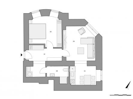 Prodej bytu, 2+kk, 61 m²