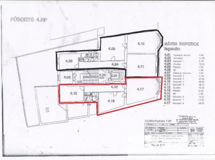 Pronájem - kanceláře, 80 m²