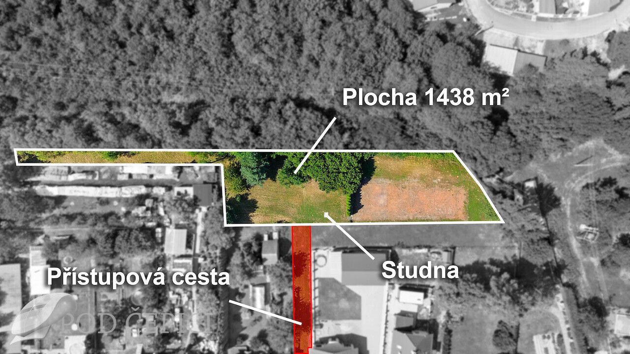 Stavební pozemek na prodej, 1.438m2, Nová Ves u Oslavan