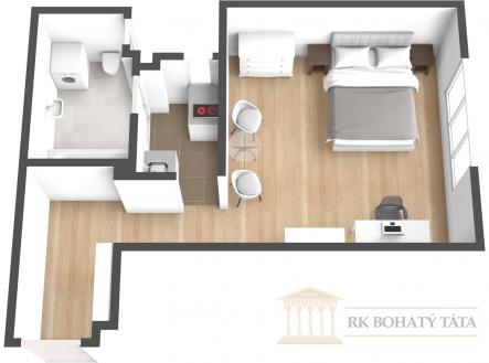 Prodej bytu, 1+kk, 35 m²