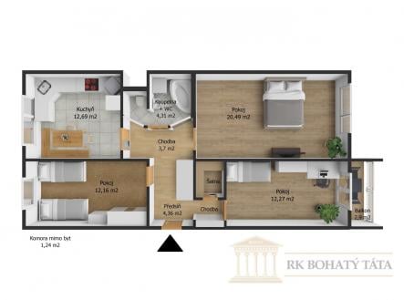 Prodej bytu, 3+1, 78 m²