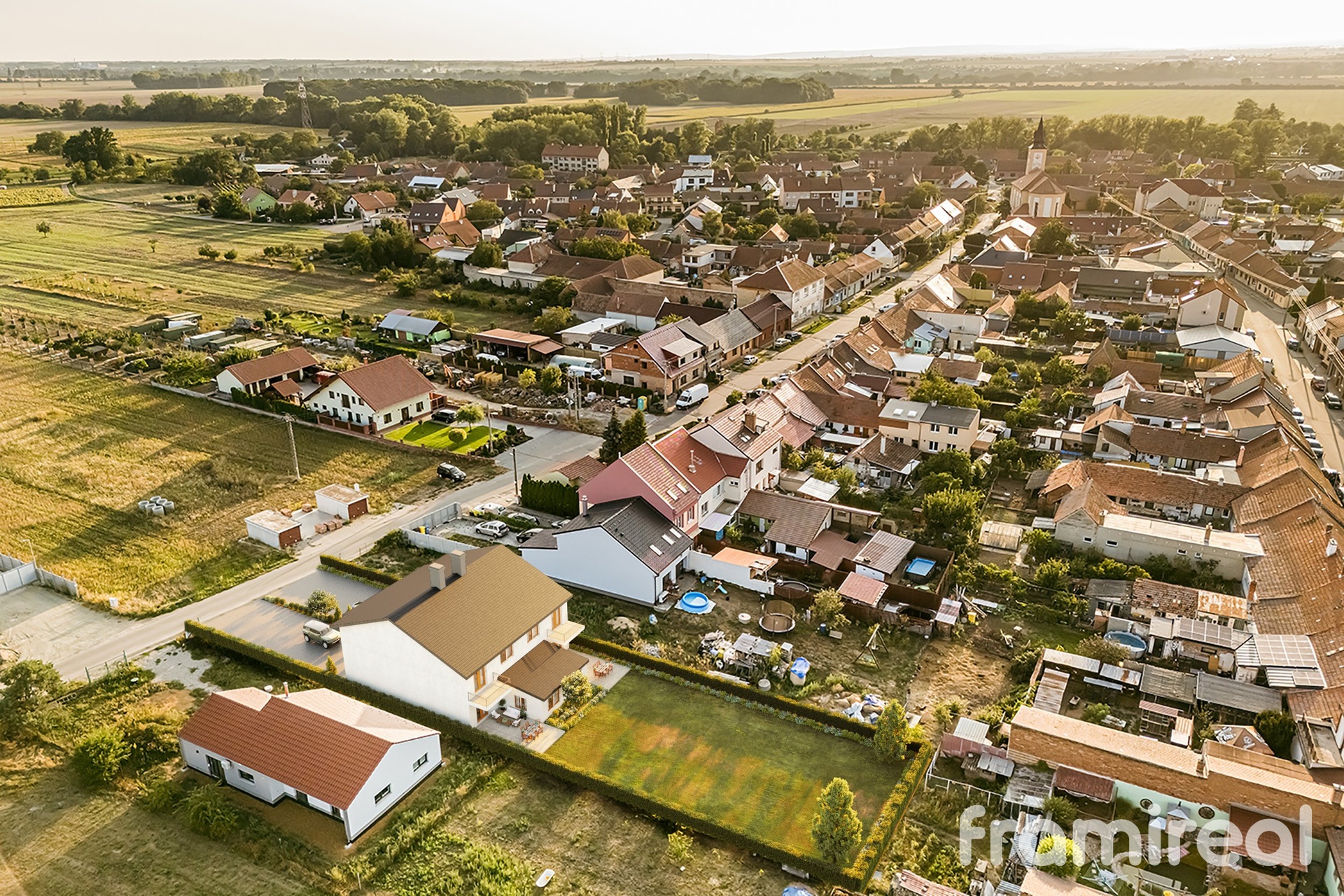 vizualizace možného řadového domu