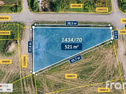 Prodej pozemku pro bydlení, 521 m²