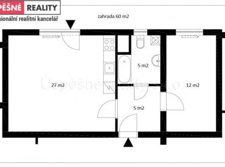 Prodej bytu, 2+kk, 49 m²