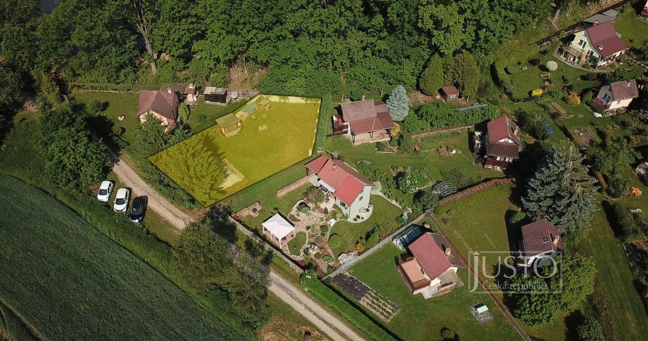 Prodej zahrady, 477 m², Kestřany - Zátaví