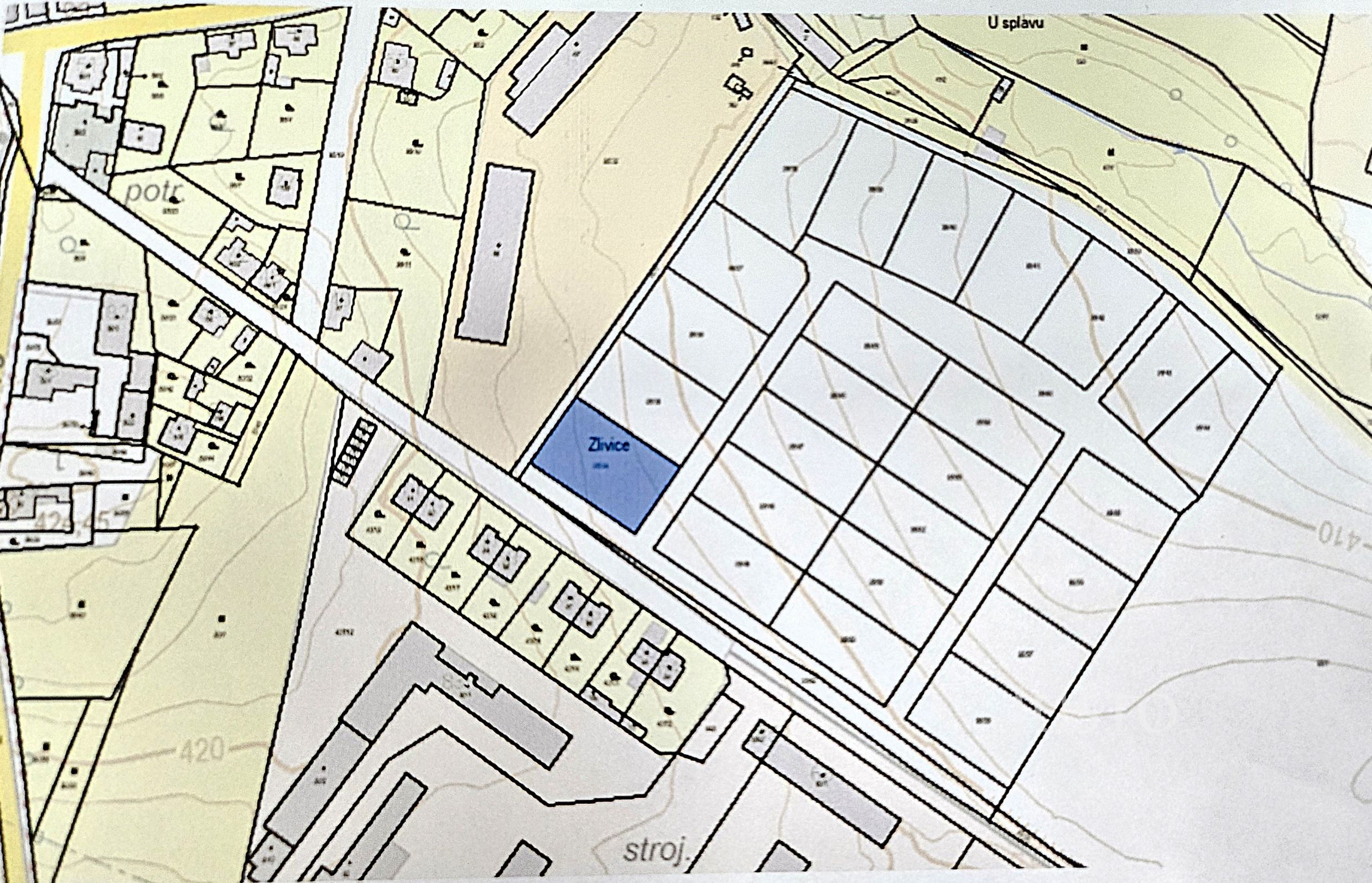 Prodej pozemku, 1147 m², Písek - Zlivice