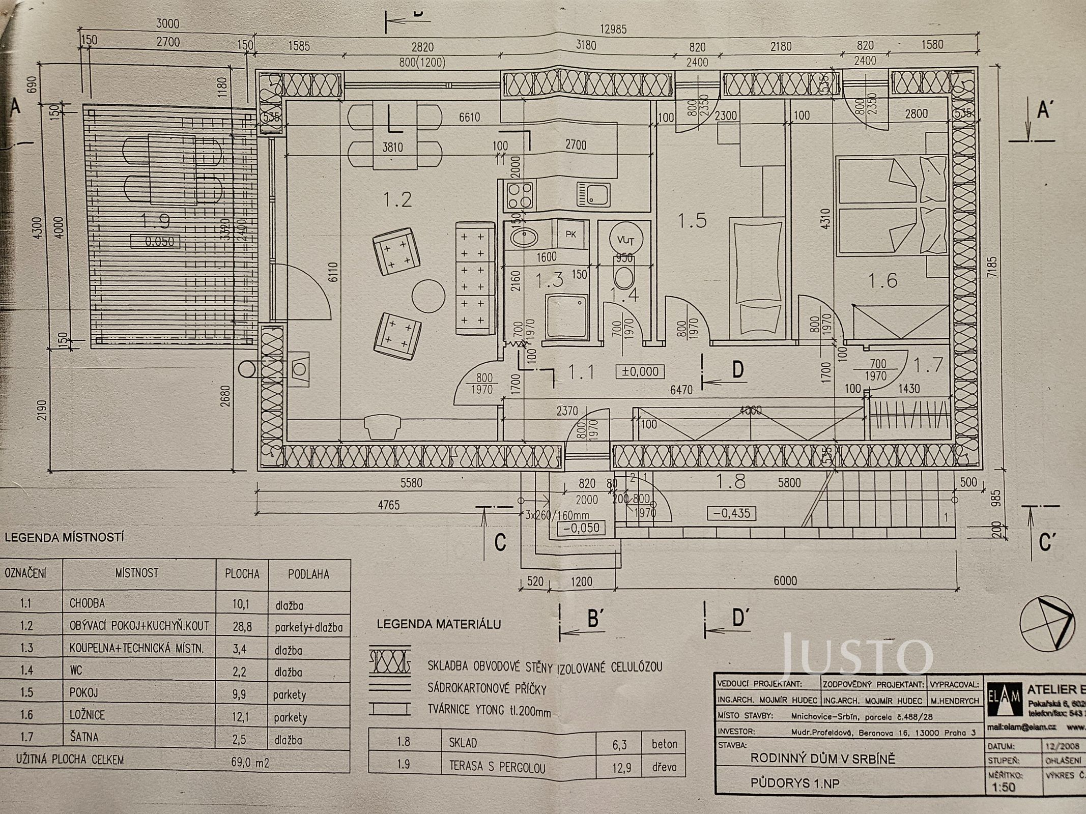 Pronájem RD 3+kk, 75 m², Mukařov-Srbín