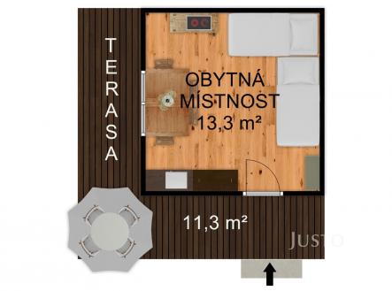 Prodej chaty/rekreačního objektu, 18 m²