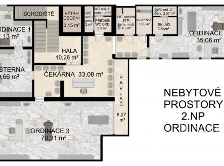 Pronájem komerční prostor, 76 m²