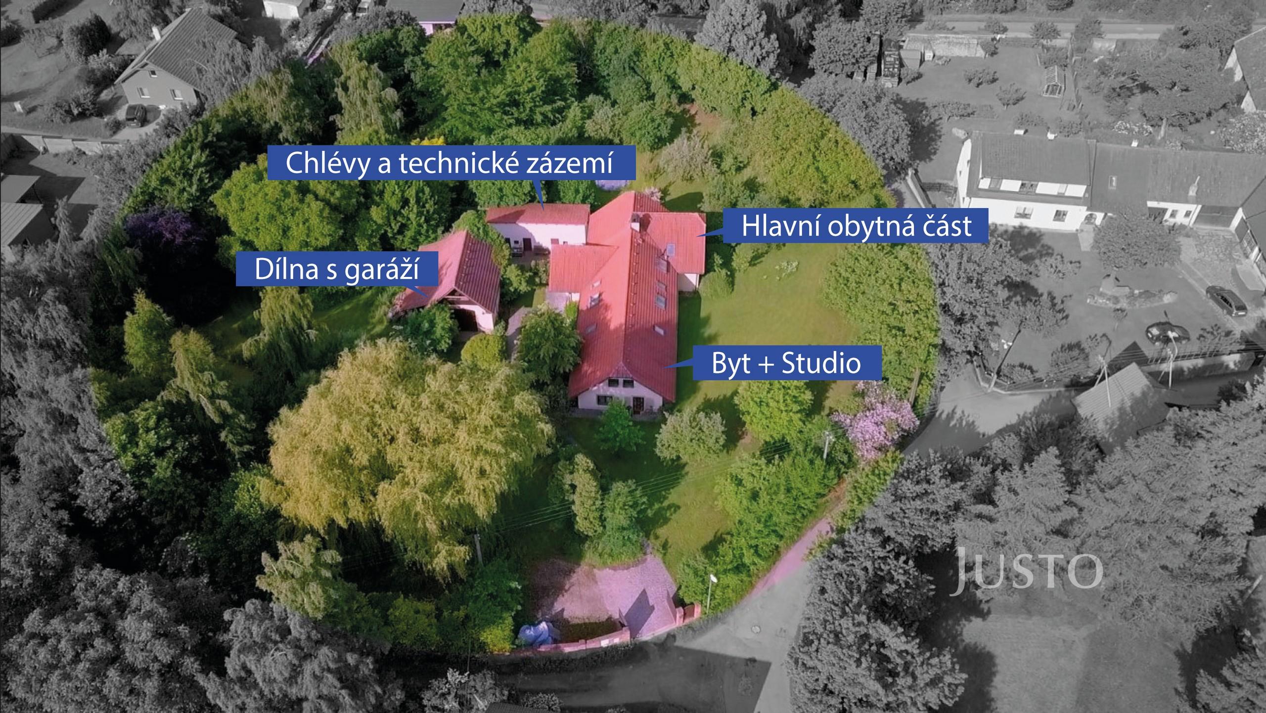 Prodej rodinného domu 440 m² s pozemkem 6871 m²