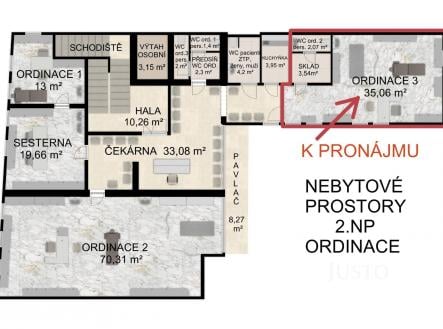 Pronájem komerční prostor, 41 m²