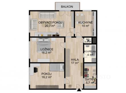 Prodej bytu, 3+1, 94 m²