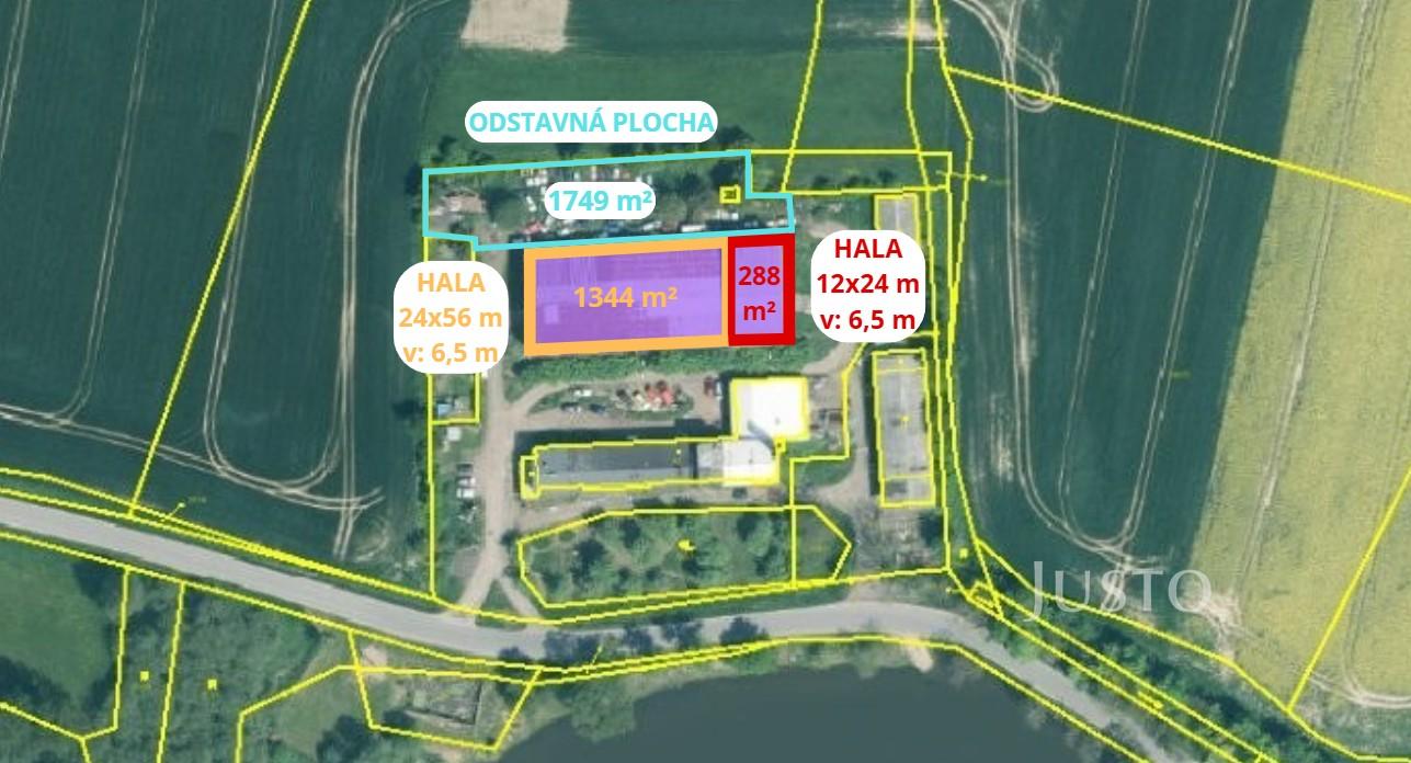 Pronájem skladů 1632 m²