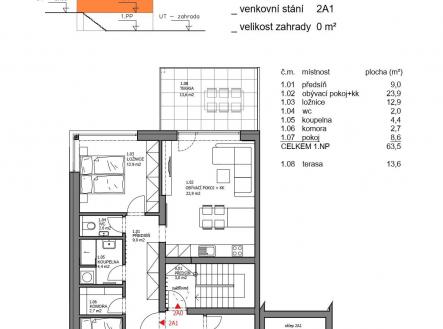 Prodej bytu, 3+kk, 77 m²