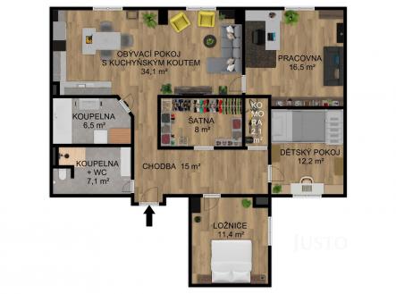 Prodej bytu, 4+kk, 113 m²