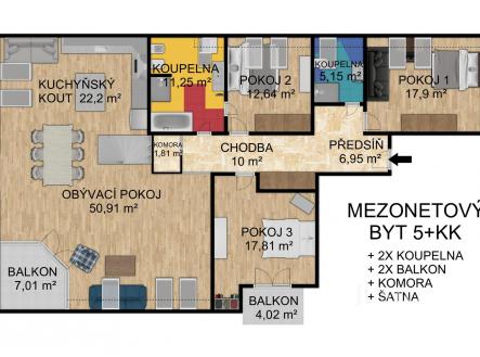 Prodej bytu, 5+kk, 193 m²