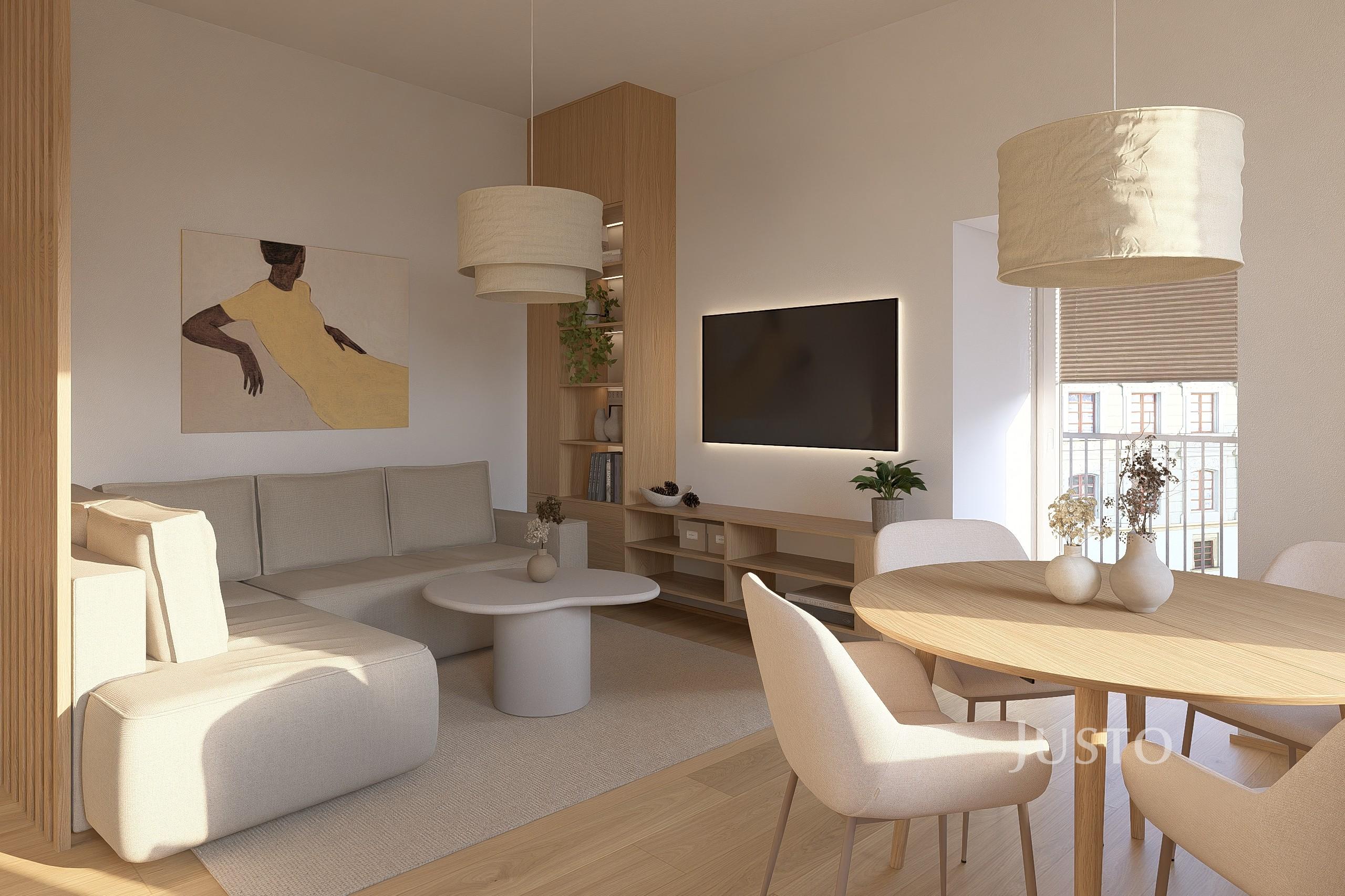 Prodej 2+kk 70 m² + balkón 7 m² + parkování