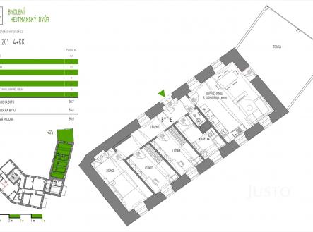 Prodej bytu, 4+kk, 96 m²