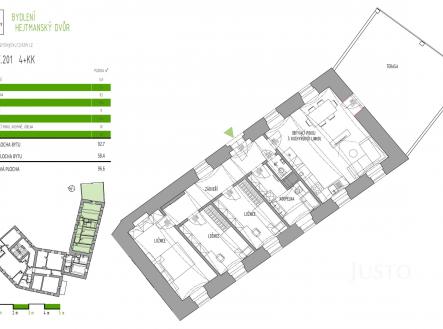 Prodej bytu, 4+kk, 96 m²