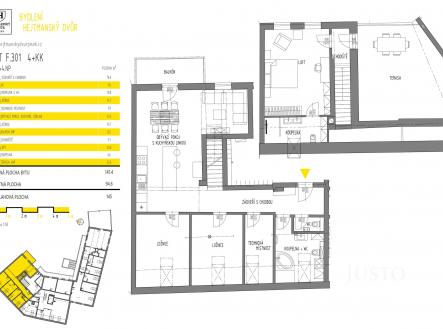 Prodej bytu, 4+kk, 145 m²