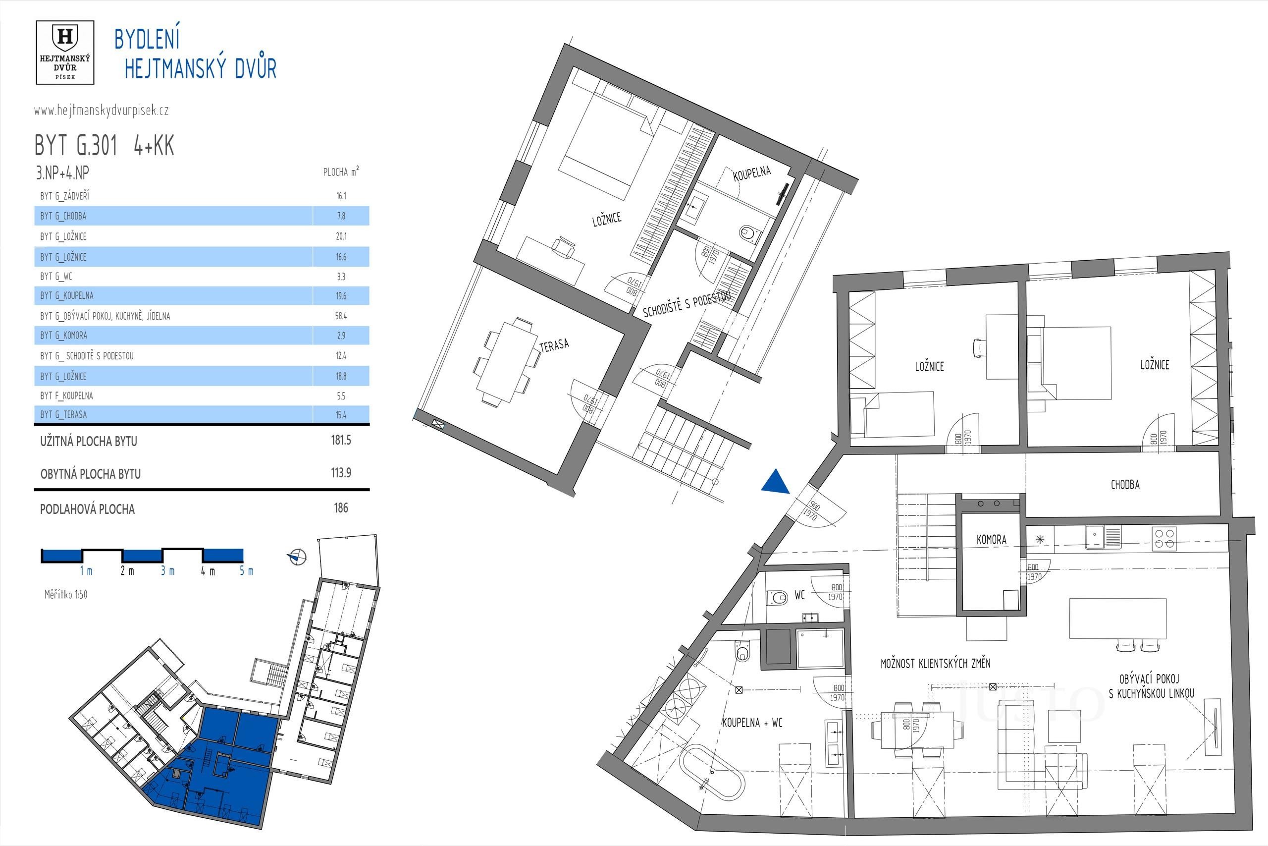 Prodej 4+kk 181 m² + terasa 15 m² + parkování