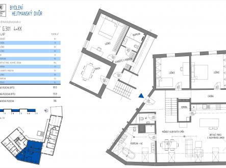 Prodej bytu, 4+kk, 186 m²