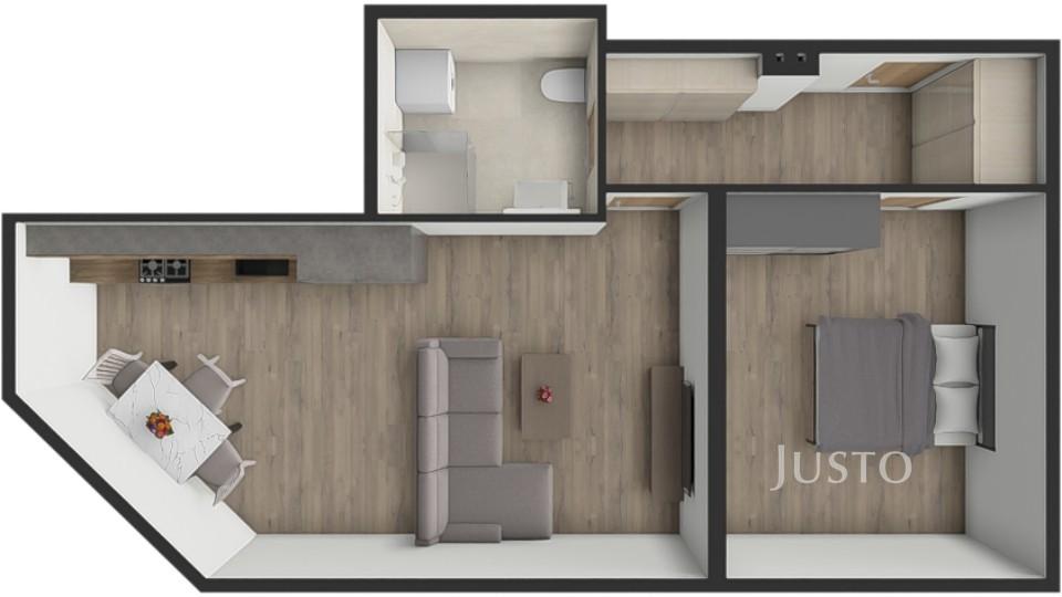 Pronájem 2+kk 39 m², Bechyně - Soukenická