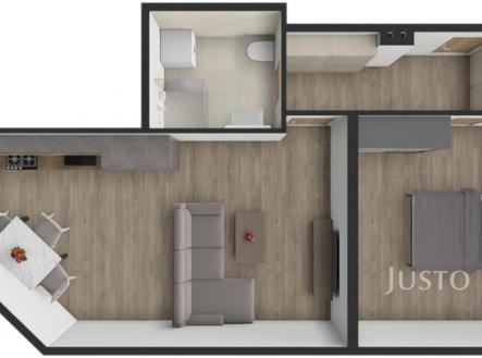 Pronájem bytu, 2+kk, 39 m²