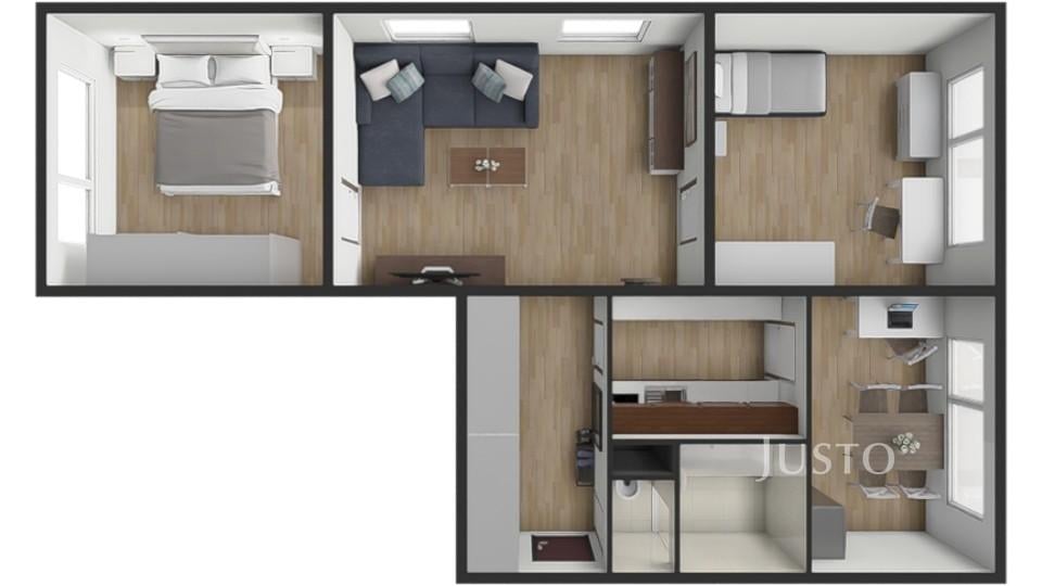 Prodej 3+1, 64 m², Písek - Na Stínadlech