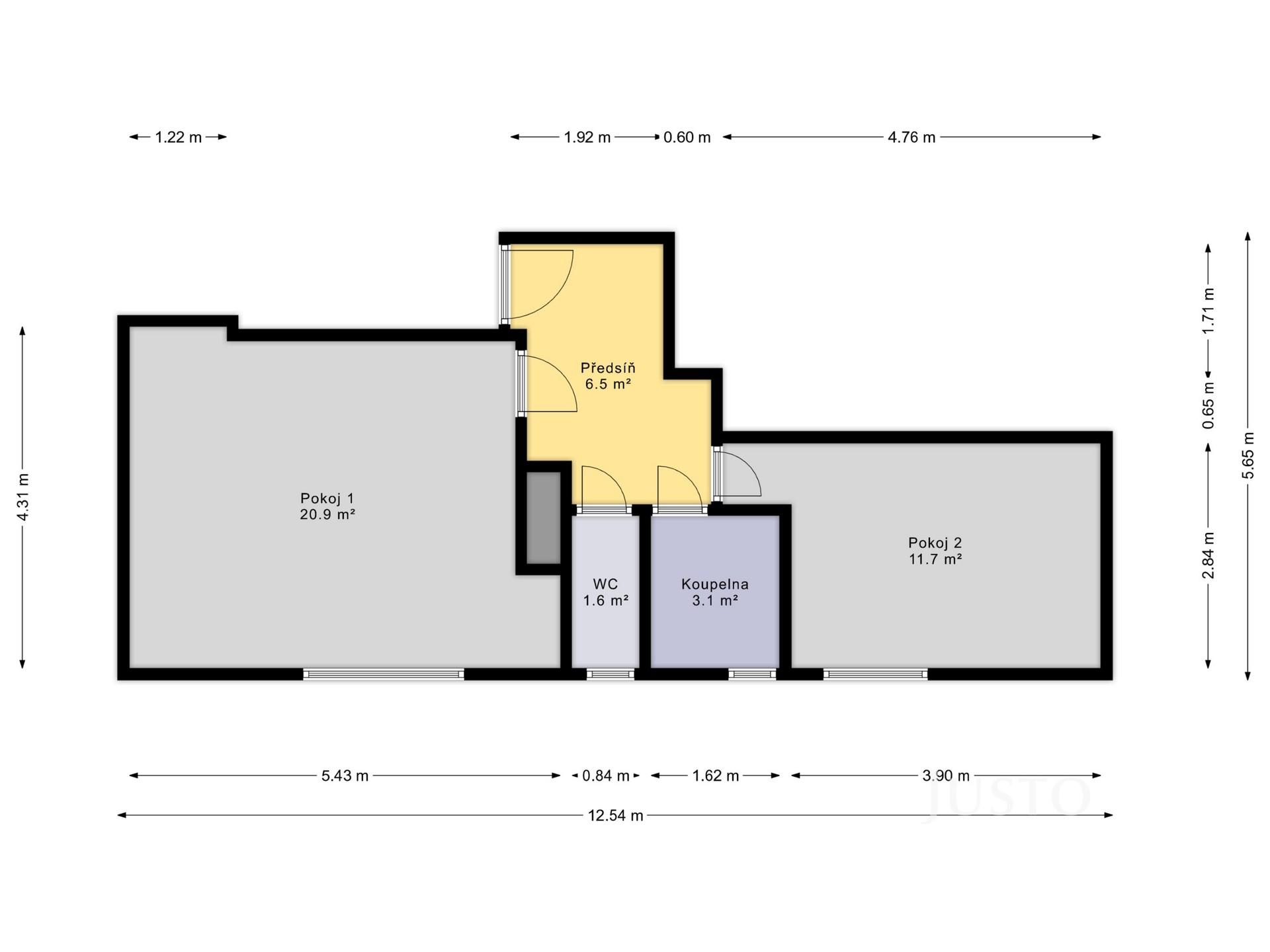 Pronájem ateliéru 2+kk, 43 m², České družiny, Praha 6 - Dejvice