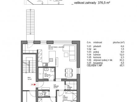 Prodej bytu, 3+kk, 65 m²
