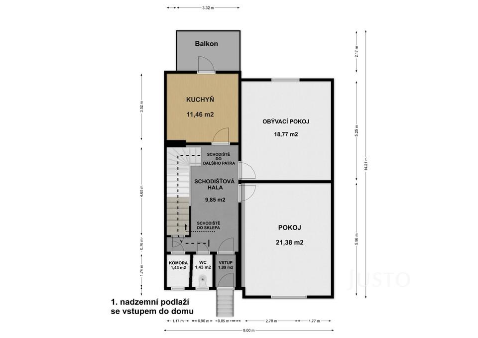 Prodej rodinného domu 225 m² s pozemkem 269 m² + terasa + balkón