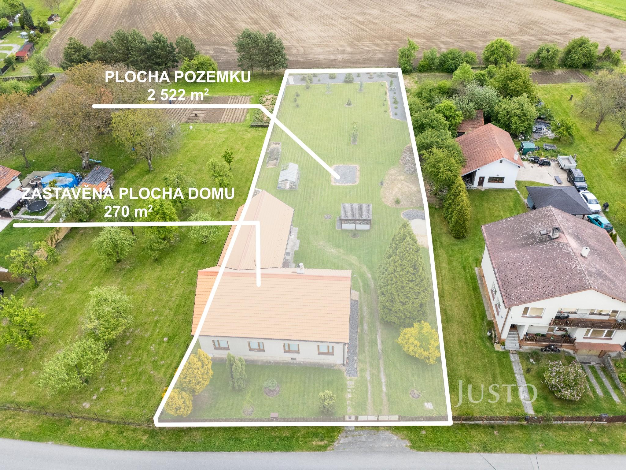 Prodej rodinného domu 136 m² s pozemkem 2522 m²