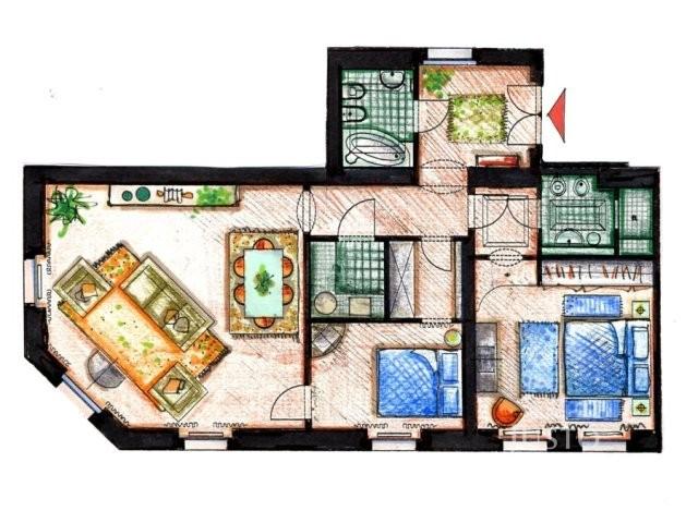 Pronájem 3+1 83 m², Praha 5 - Smíchov