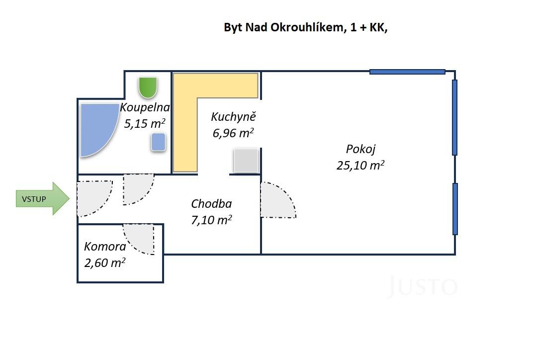 Prodej 1+kk 46 m²