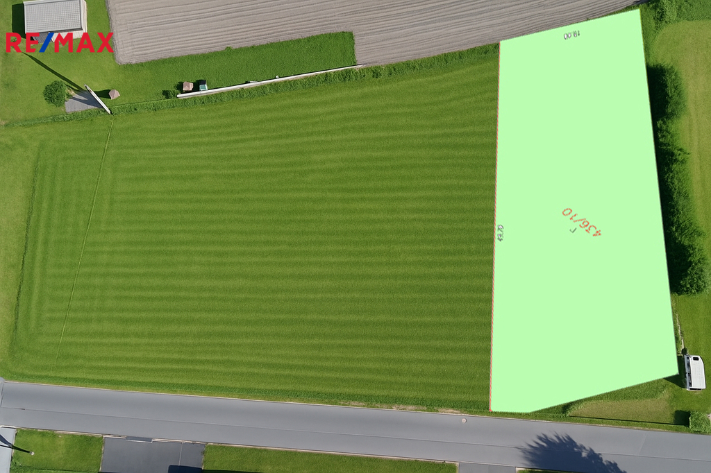 Vizualizace pozemku po úpravě terénu.