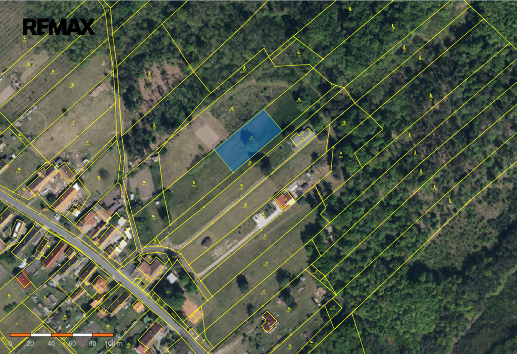 Vyznačení umístění pozemku