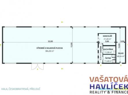 Pronájem - výrobní prostor, 490 m²