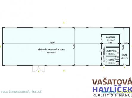 Pronájem - výrobní prostor, 490 m²