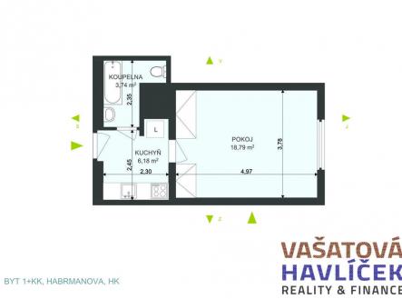 Prodej bytu, 1+kk, 35 m²