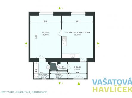 Prodej bytu, 2+kk, 58 m²