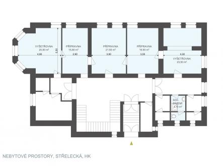 Pronájem - kanceláře, 104 m²