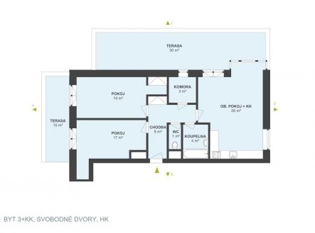 Prodej bytu, 3+kk, 135 m²