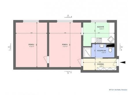 Pronájem bytu, 2+1, 55 m²