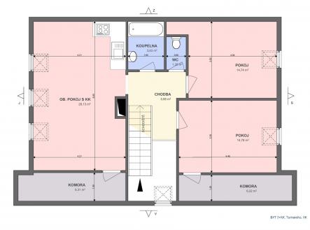 Pronájem bytu, 3+kk, 78 m²