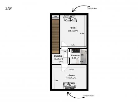 Pronájem bytu, 3+kk, 103 m²