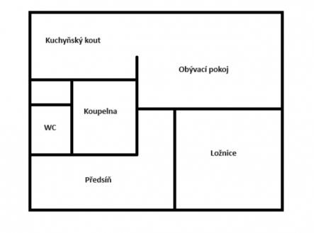 Prodej bytu, 2+kk, 44 m²